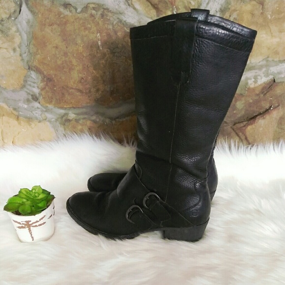 Born Shoes - Leather Buckled Boots